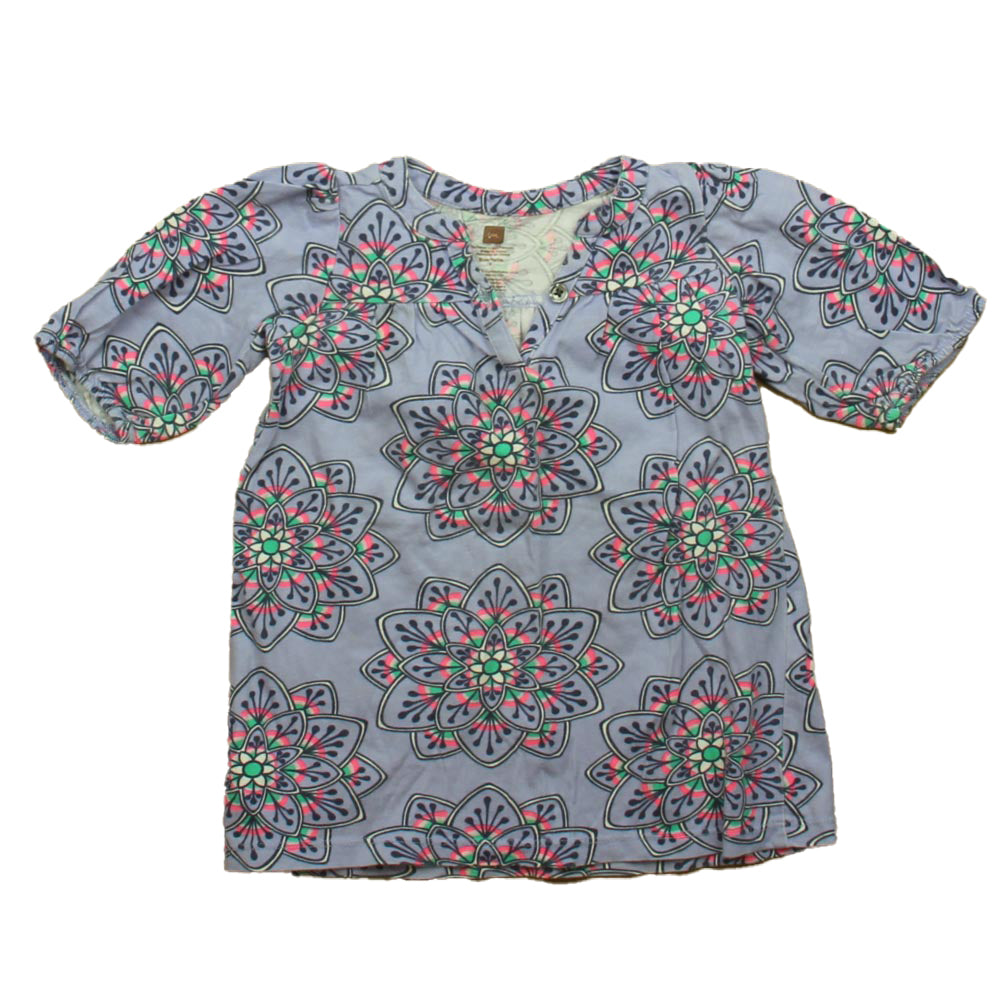 Tea Girls Purple | Pink | Green Dress Size: 2T Purple | Pink | Green