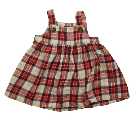 Tea Girls Purple | Pink Plaid Dress Size: 12-18 Months Purple | Pink Plaid