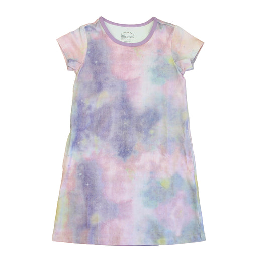 Mightly Girls Purple | Pink Tie Dye Dress Size: 6-14 Years Purple | Pink Tie Dye