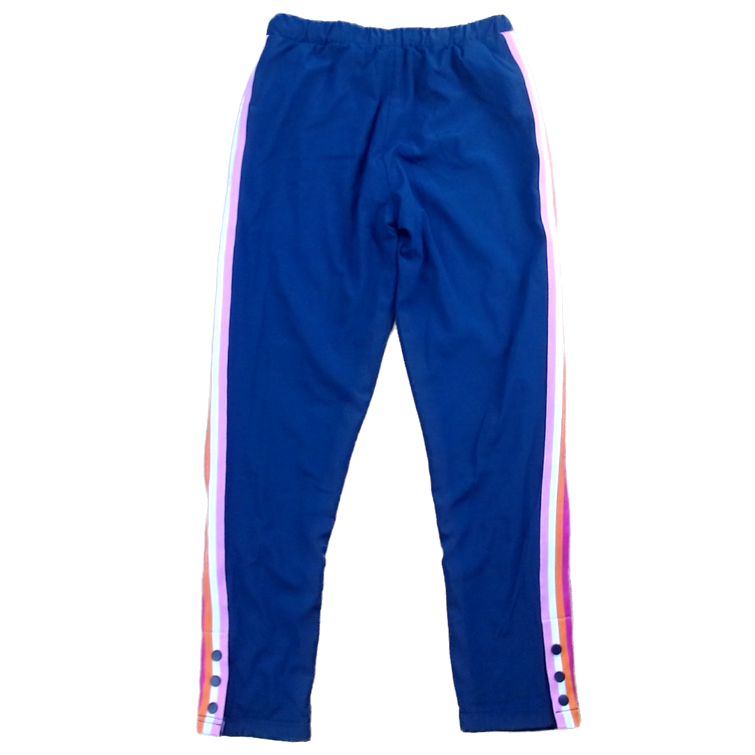 Rockets Of Awesome Girls Purple | Pink White and Orange Side Stripes Pants Size: 12 Years Purple | Pink White and Orange Side Stripes