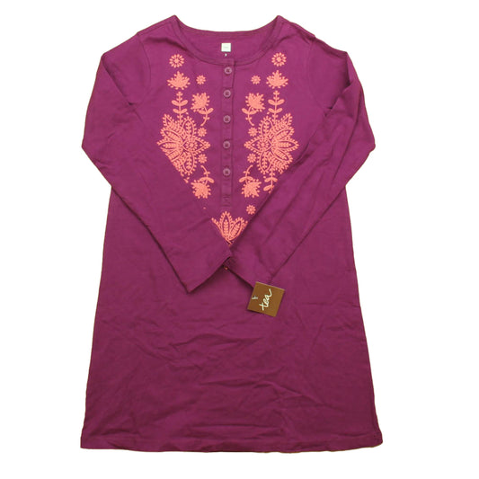 Tea Girls Purple | Pink Dress Size: 7 Years Purple | Pink