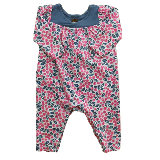 Tea Girls Purple | Pink Long Sleeve Outfit Size: 6-9 Months Purple | Pink