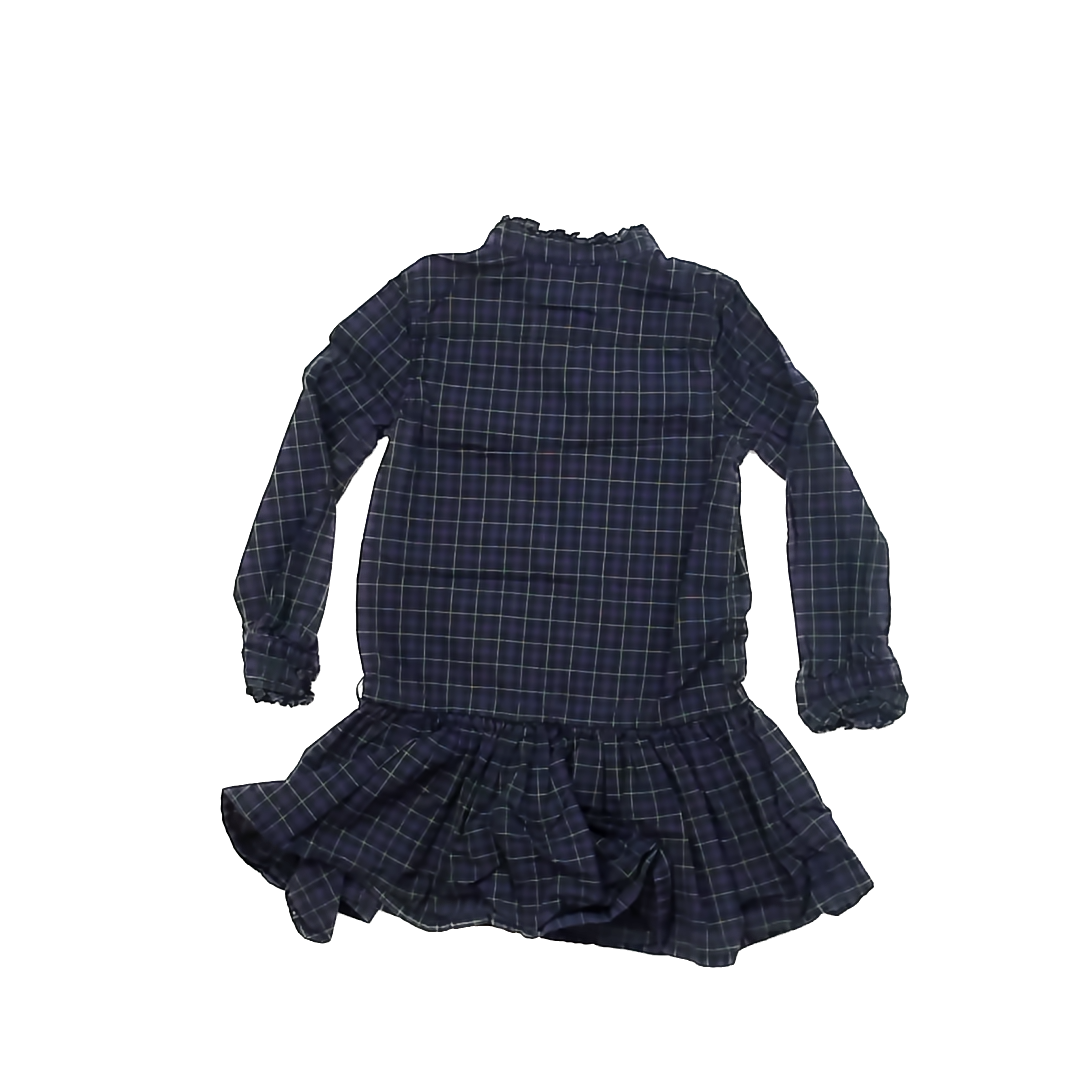Ralph Lauren Girls Purple Plaid Dress Size: 5T Purple Plaid