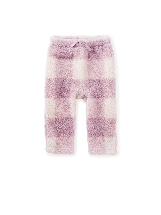 Tea Collection Girls Purple Plaid Casual Pants Size: 6-9 Months Purple Plaid