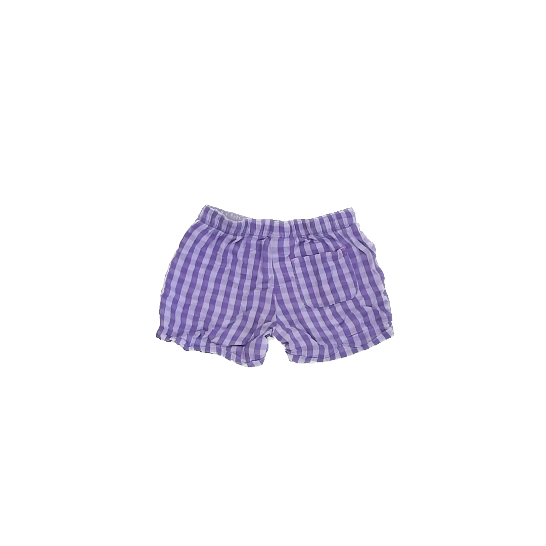 Faded Glory Girls Purple Plaid Shorts Size: S (6) Purple Plaid