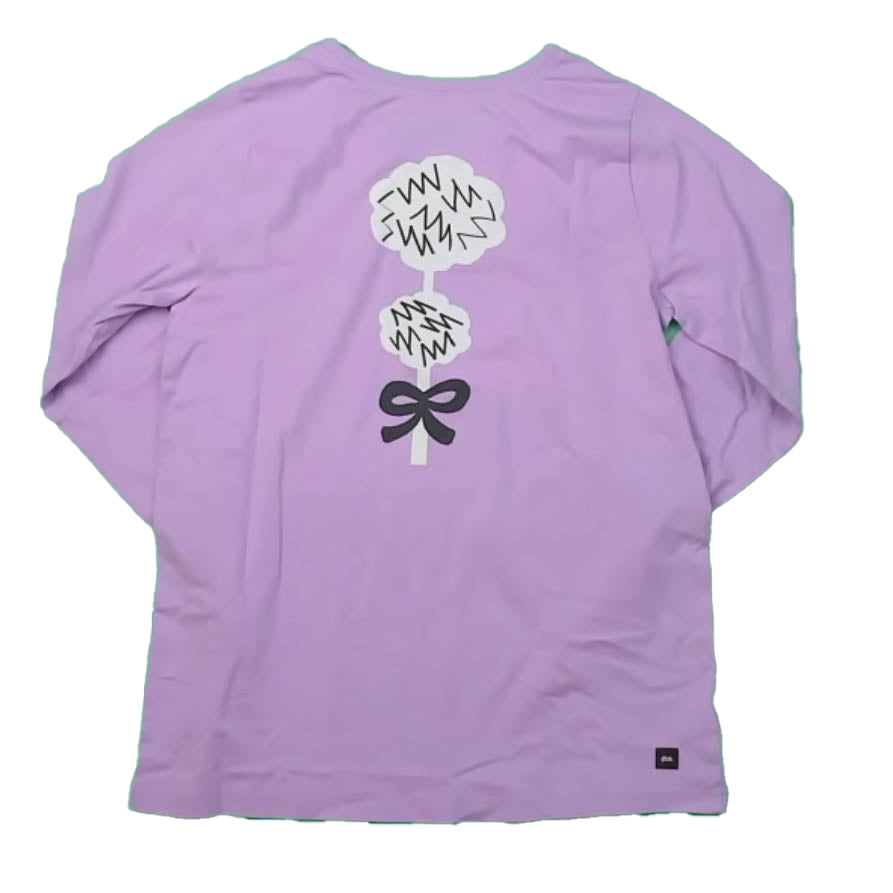 Tea Collection Girls Purple Poodle Long Sleeve T-Shirt Size: 12 Years Purple Poodle