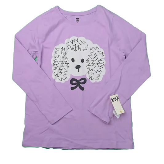 Tea Collection Girls Purple Poodle Long Sleeve T-Shirt Size: 12 Years Purple Poodle