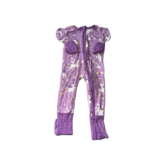 Little Sleepies Girls purple | Rainbow Pajamas Size: 0-3 months purple | Rainbow