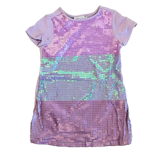 EPK Girls Purple Sequins Dress Size: 4T Purple Sequins