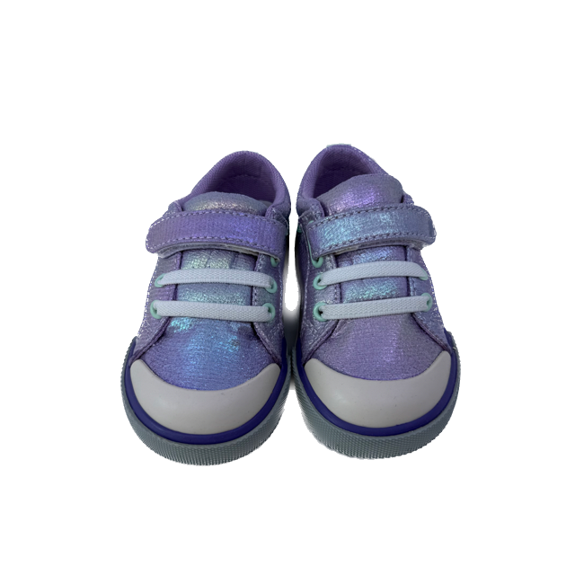 See Kai Run Girls Purple Sparkle Sneakers Size: Toddler 6 Purple Sparkle