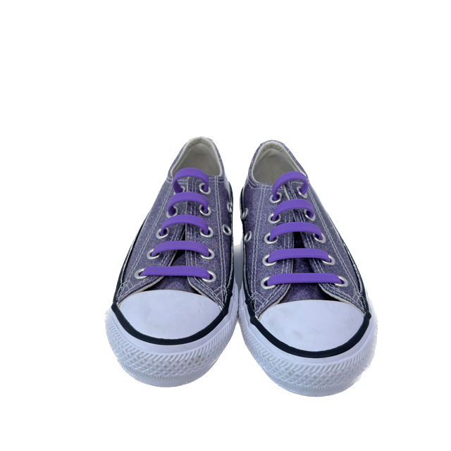 Converse Girls Purple Sparkle Sneakers Size: 11 Toddler Purple Sparkle