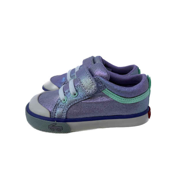See Kai Run Girls Purple Sparkle Sneakers Size: Toddler 6 Purple Sparkle