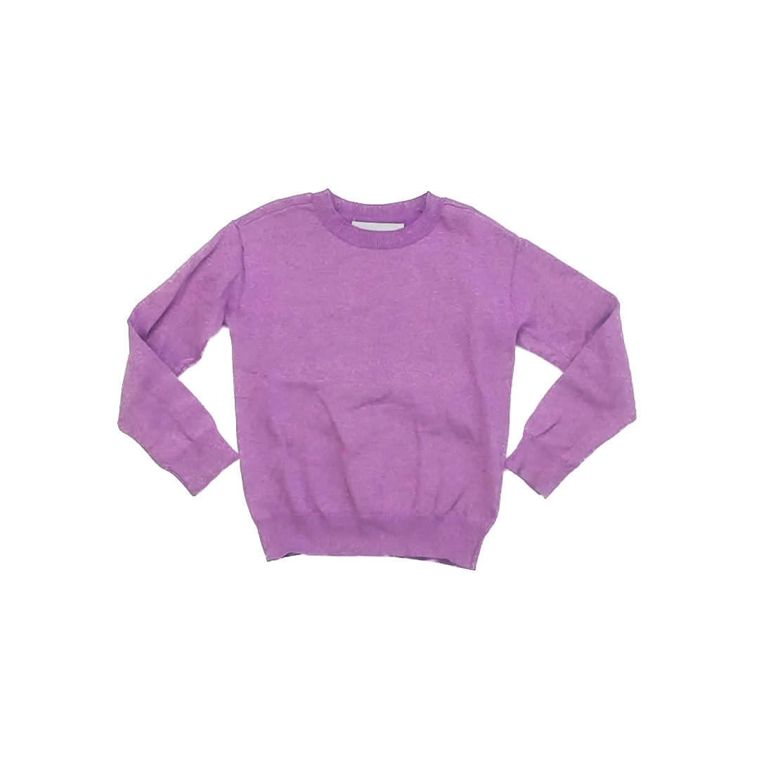 Rockets Of Awesome Girls Purple Sparkle Sweater Size: 4T Purple Sparkle