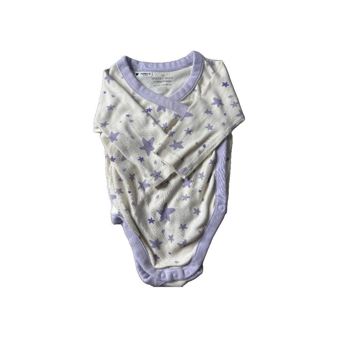 Moon and back Girls purple | Stars Onesie Size: 3-6 months purple | Stars