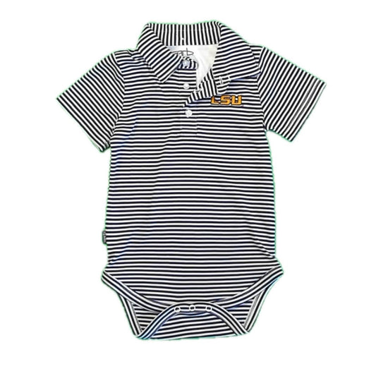 Garb Boys Purple Stripe Onesie Size: 12-18 Months Purple Stripe