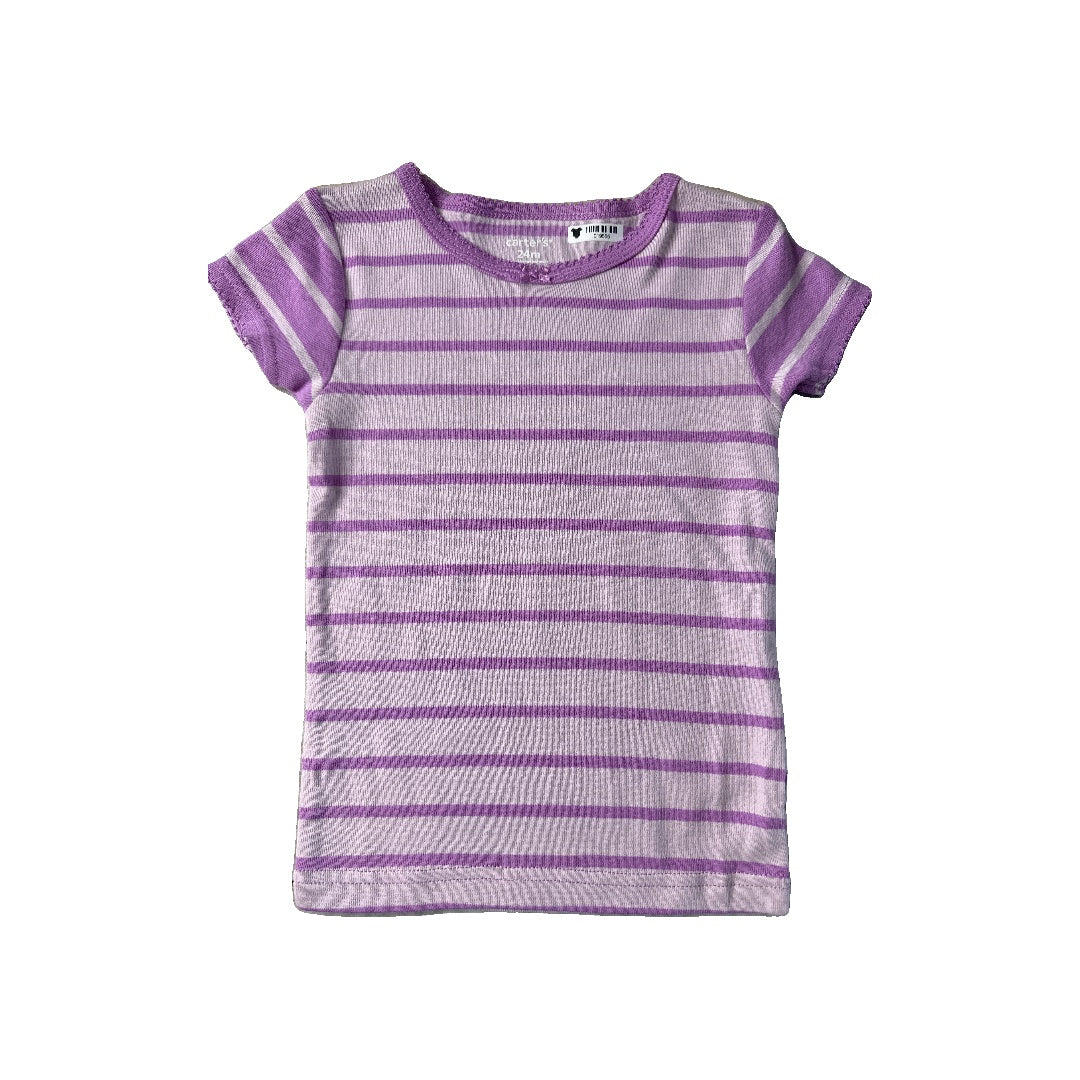 Carters Girls purple | Stripe Pajamas Size: 24 months purple | Stripe