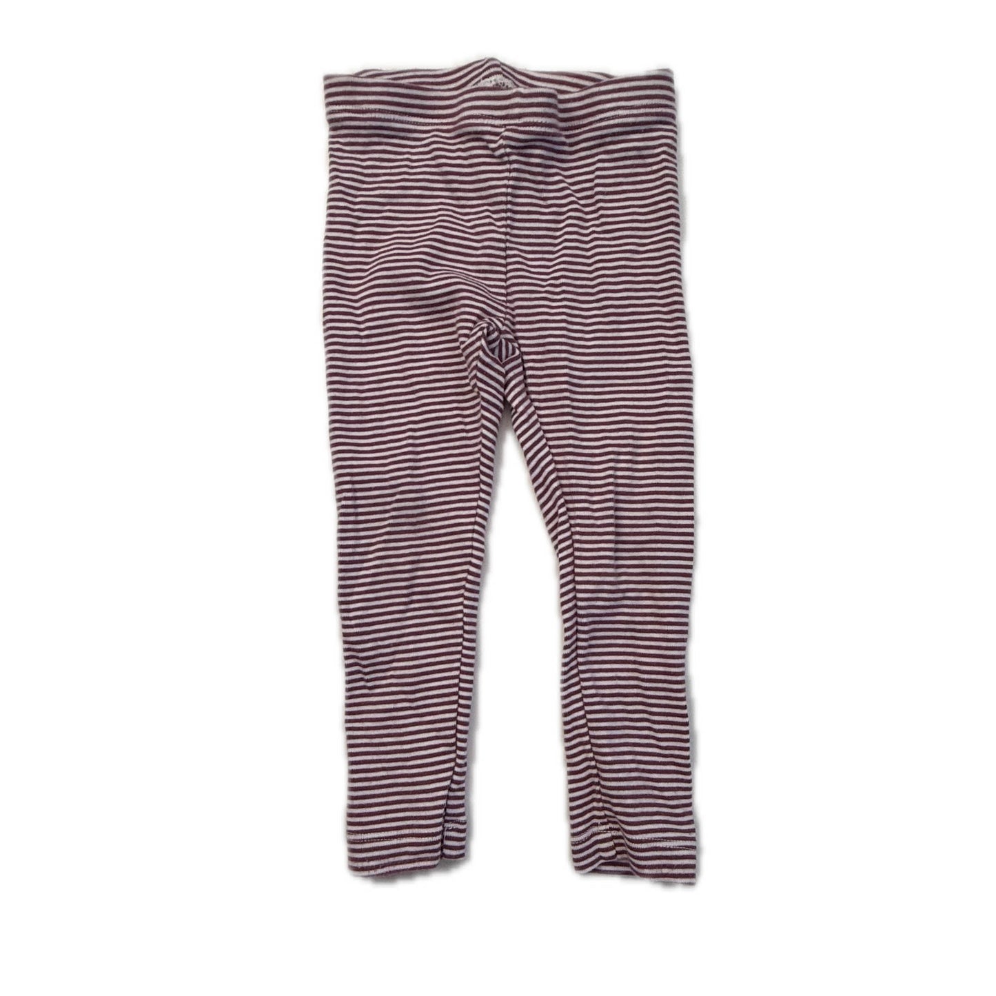 Tea Collection Girls Purple Stripe Leggings Size: 18-24 Months Purple Stripe