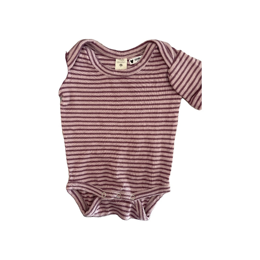 Kate Quinn Girls purple | Striped Onesie Size: 3-6 months purple | Striped