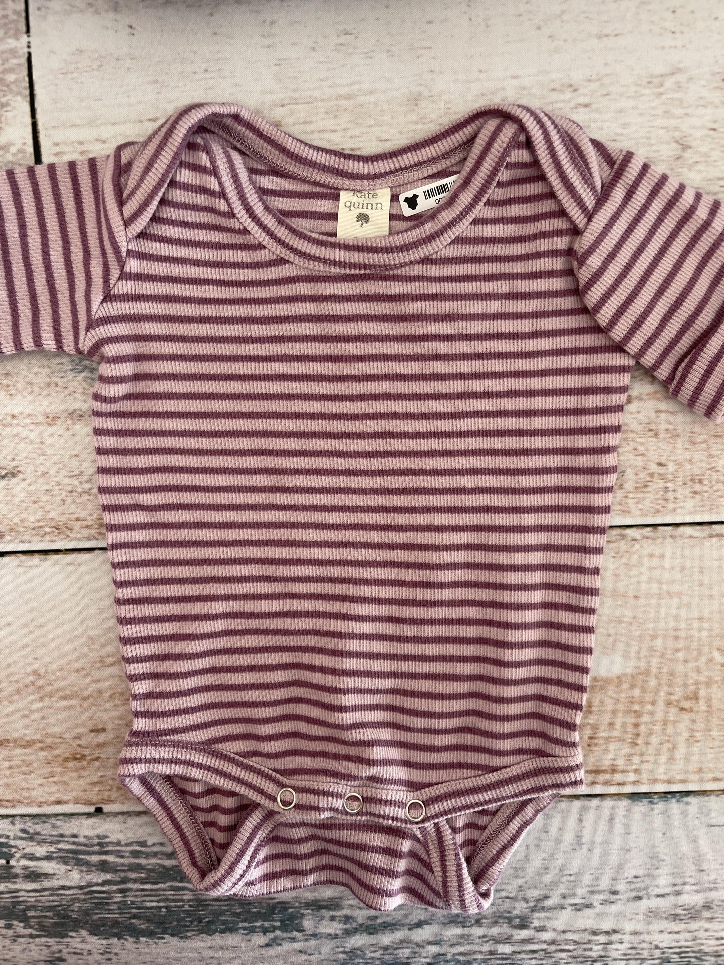 Kate Quinn Girls purple | Striped Onesie Size: 3-6 months purple | Striped
