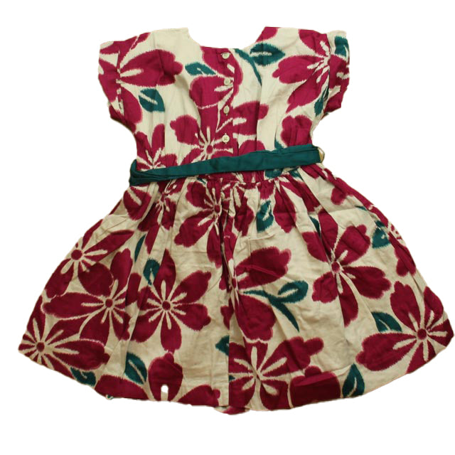 Tea Girls Purple | Teal Floral Dress Size: 5T