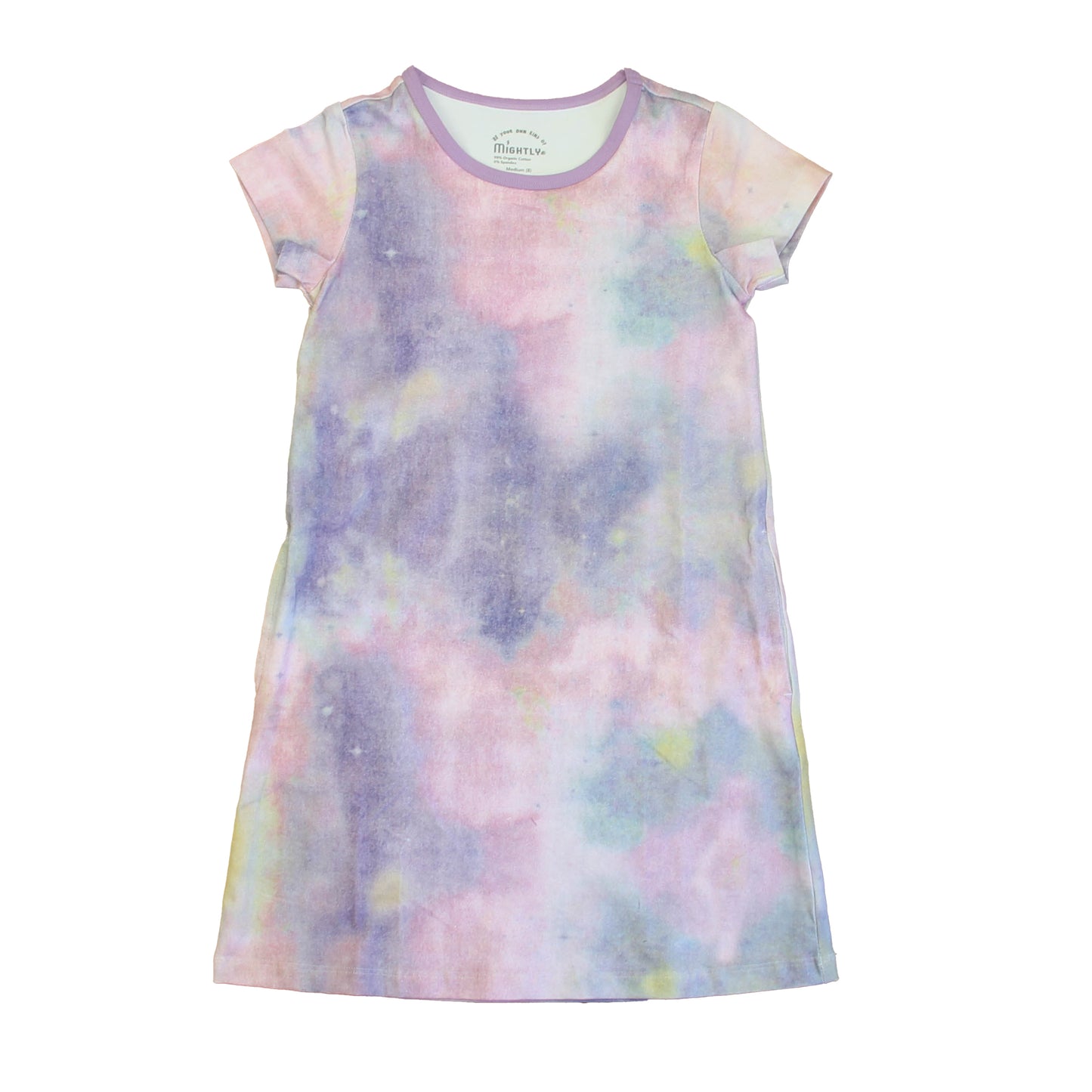 Mightly Girls Purple Tie Dye Dress Size: 2-5T Purple Tie Dye