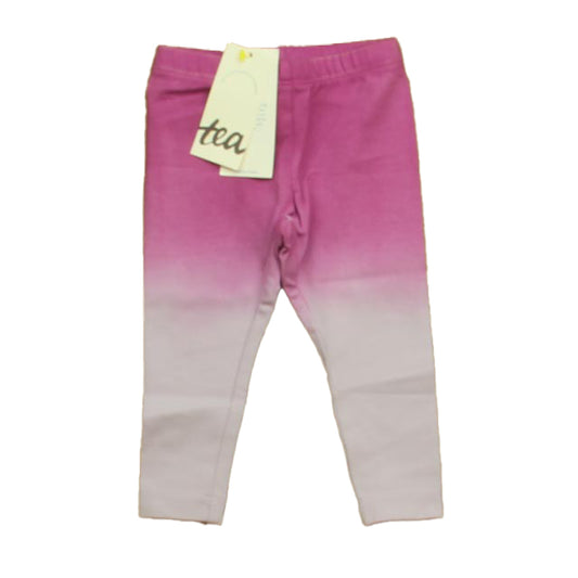 Tea Girls Purple Tie Dye Leggings Size: 3-6 Months