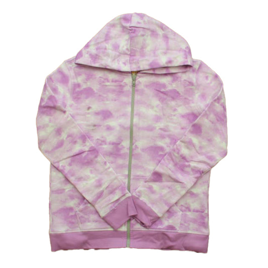 Mightly Girls Purple Tie Dye Hoodie Size: 6-14 Years