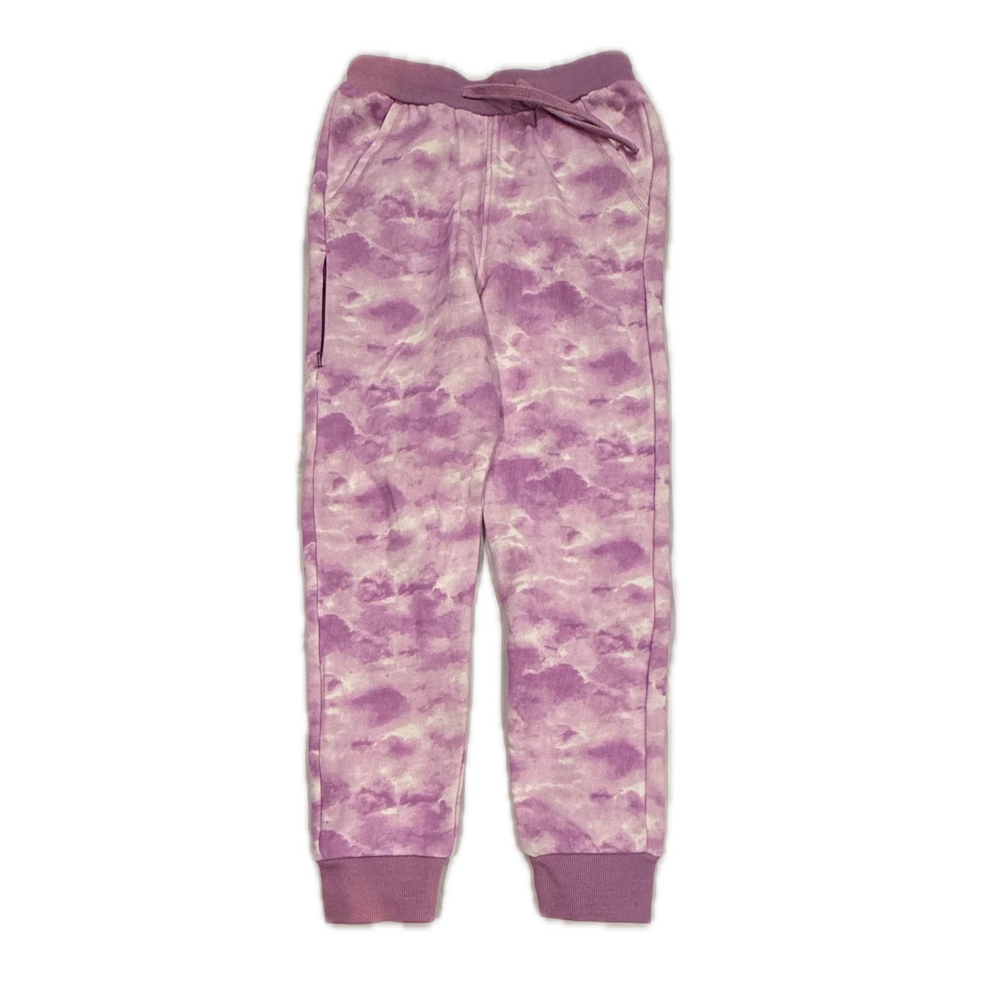 Mightly Girls Purple Tie Dye Casual Pants Size: 8 Years Purple Tie Dye