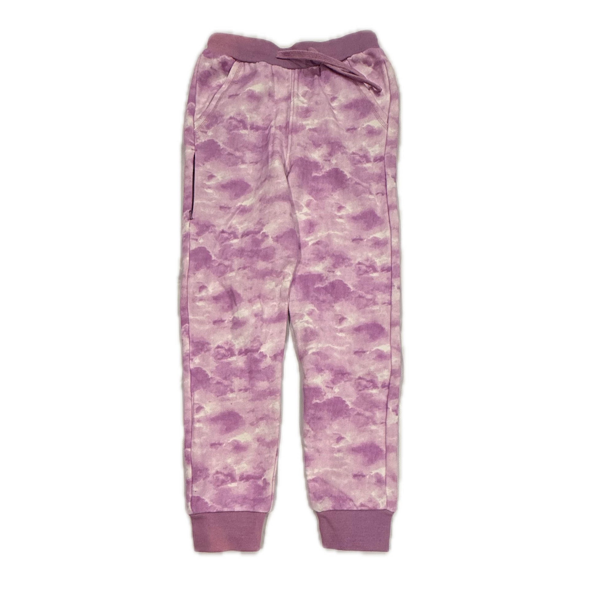 Mightly Girls Purple Tie Dye Casual Pants Size: 8 Years Purple Tie Dye