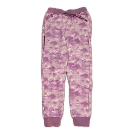 Mightly Girls Purple Tie Dye Casual Pants Size: 8 Years Purple Tie Dye
