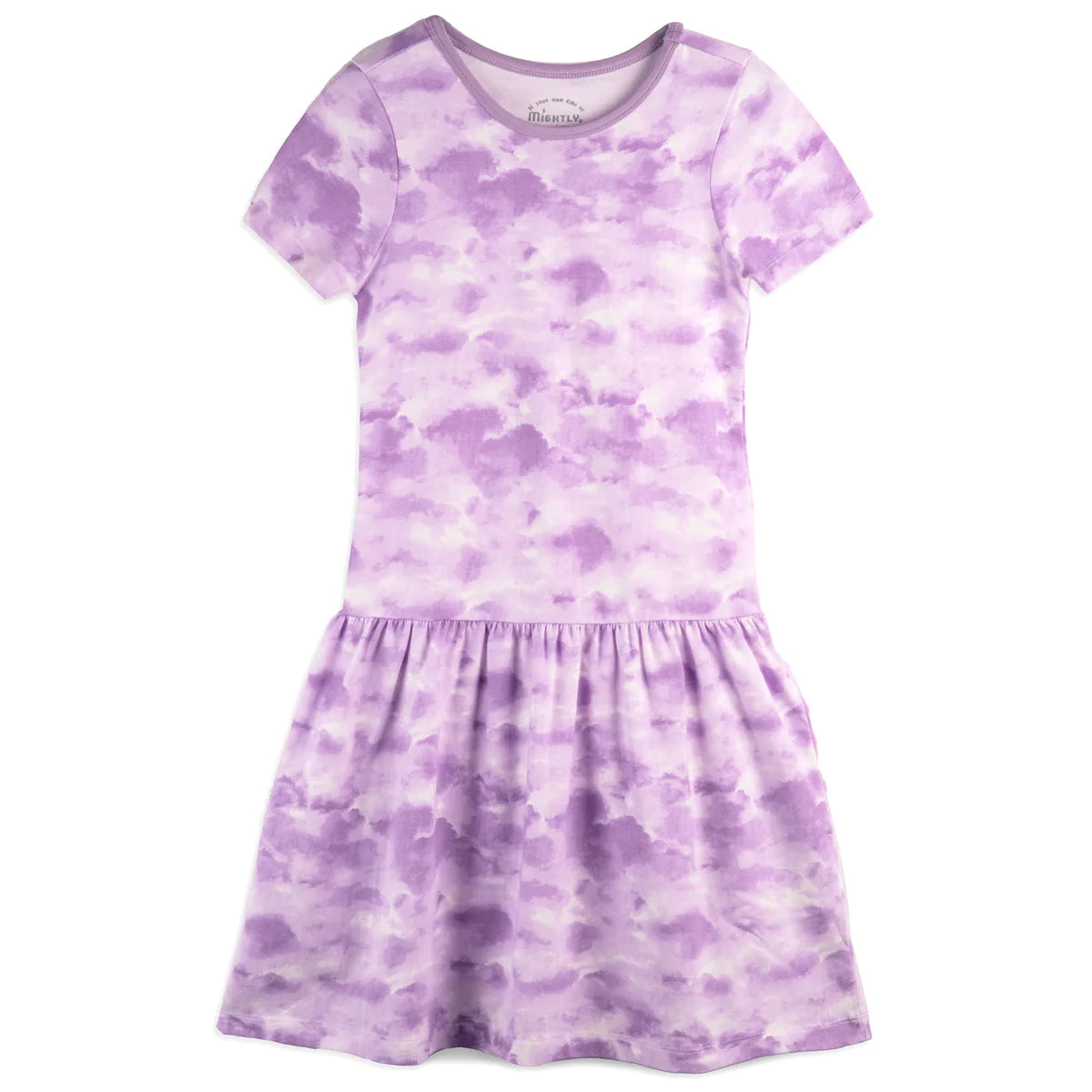Mightly Girls Purple Tie Dye Dress Size: 2-5T Purple Tie Dye