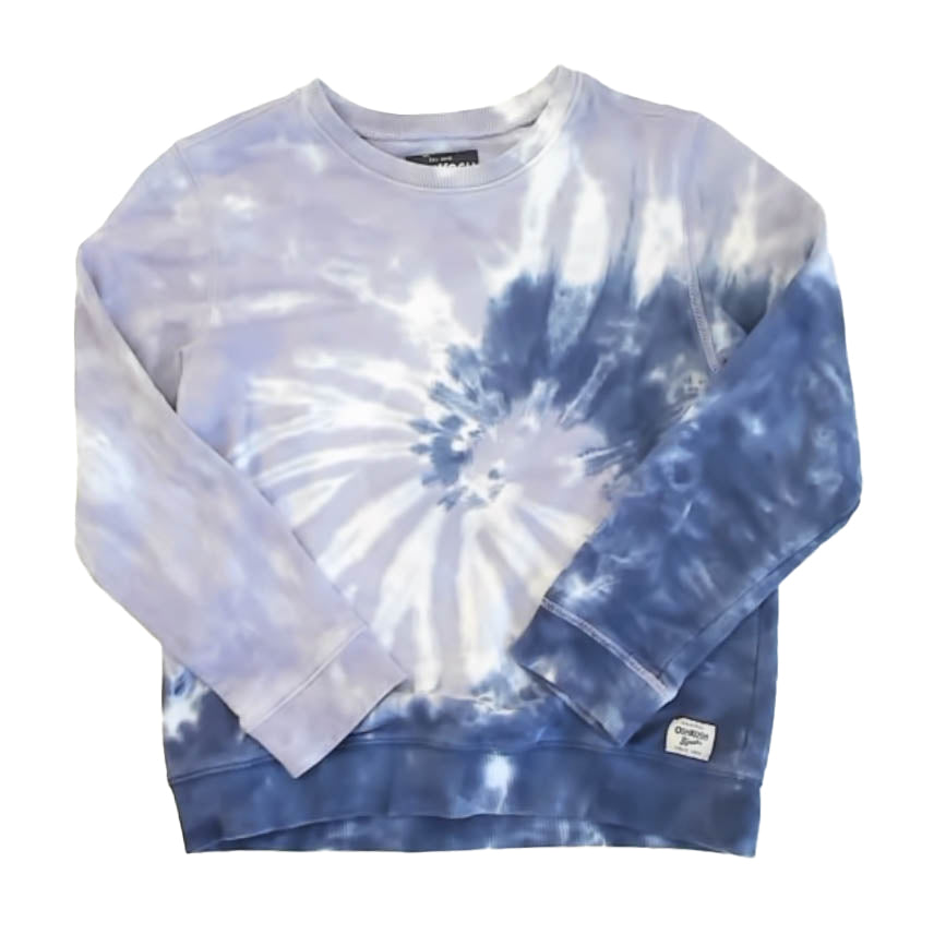 Osh Kosh Girls Purple Tie Dye Sweatshirt Size: 12 Years Purple Tie Dye