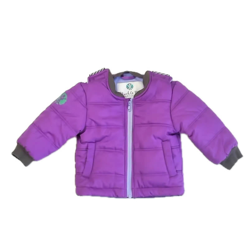 Buckle Me Girls Purple Toast Jacket Size: 12 Months Purple Toast