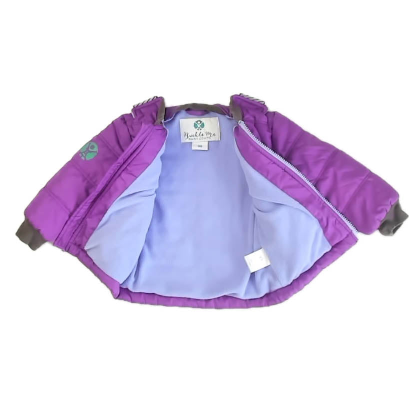 Buckle Me Girls Purple Toast Jacket Size: 18 Months Purple Toast