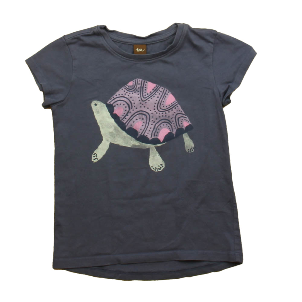 Tea Girls Purple Turtle Short Sleeve Shirt Size: 4T Purple Turtle