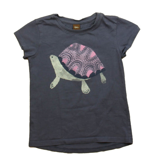 Tea Girls Purple Turtle Short Sleeve Shirt Size: 4T Purple Turtle