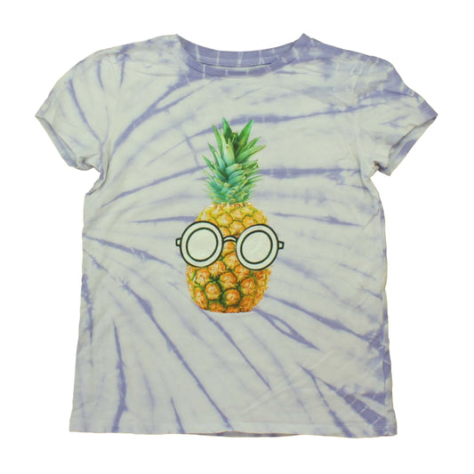 Rockets Of Awesome Girls Purple | Tye Dye | Pineapple T-Shirt Size: 12 Years