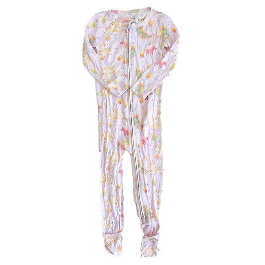 Posh Peanut Girls Purple Unicorn 1-piece footed Pajamas Size: 2T Purple Unicorn