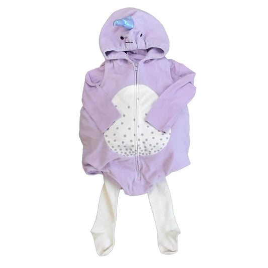 Carters Girls Purple Unicorn Costume Size: 24 months Purple Unicorn