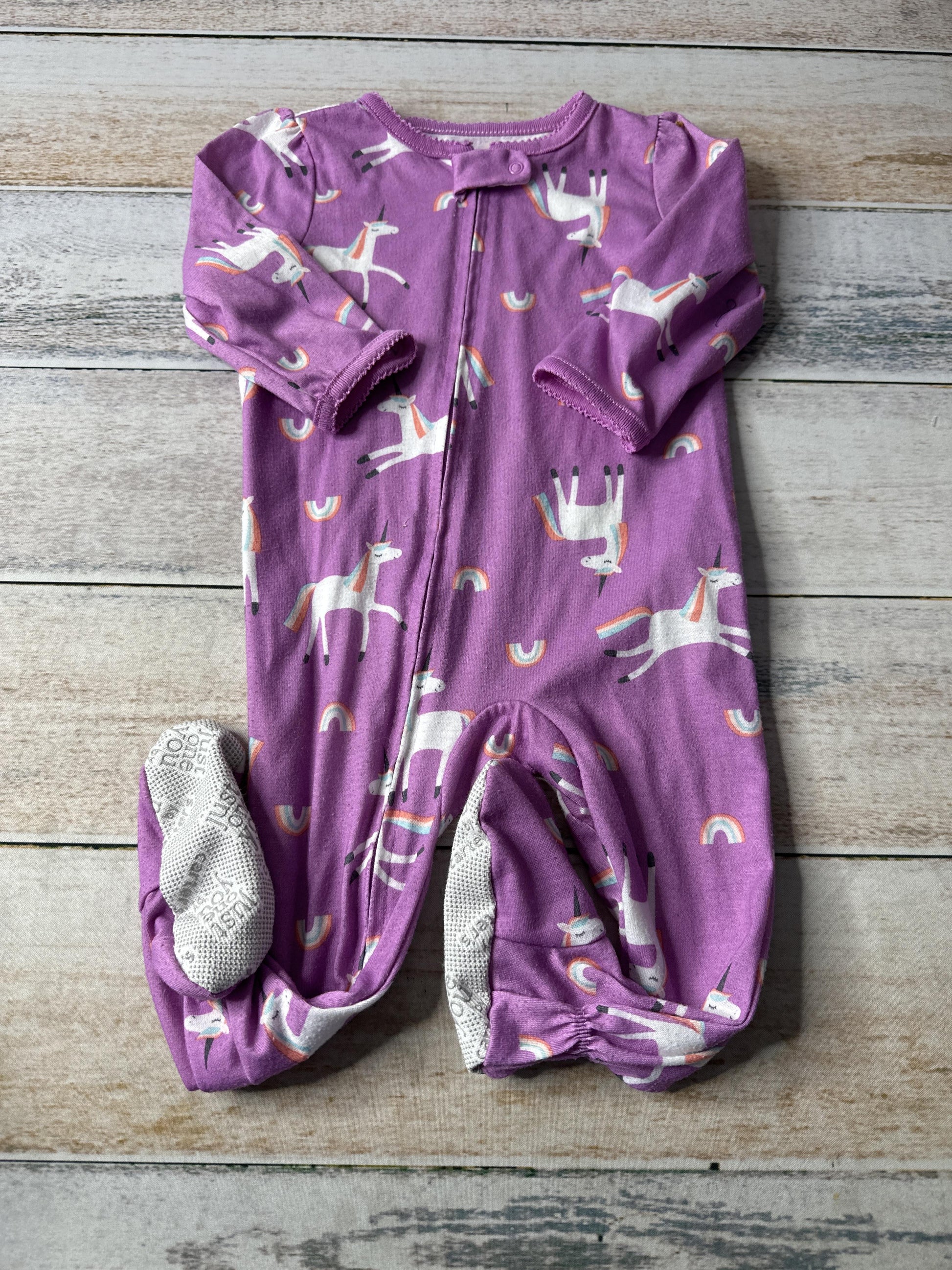 Carters Girls purple | Unicorns Pajamas Size: 12 months purple | Unicorns