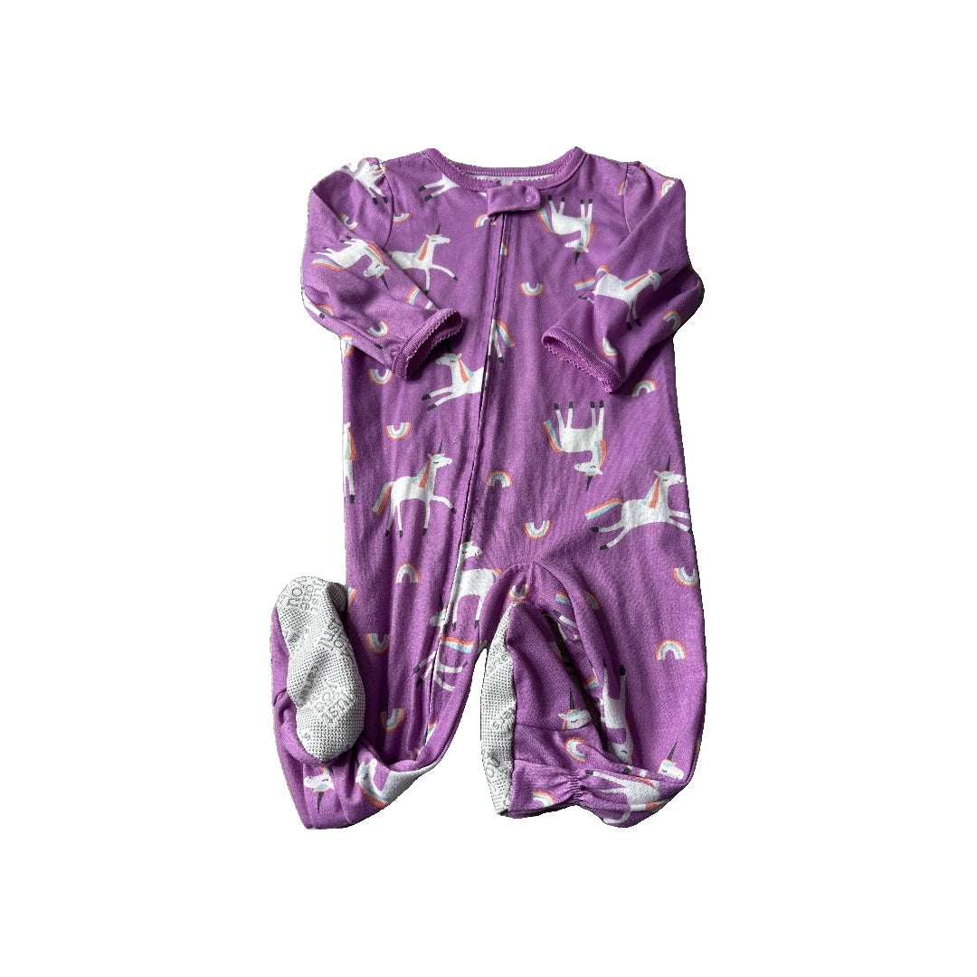 Carters Girls purple | Unicorns Pajamas Size: 12 months purple | Unicorns