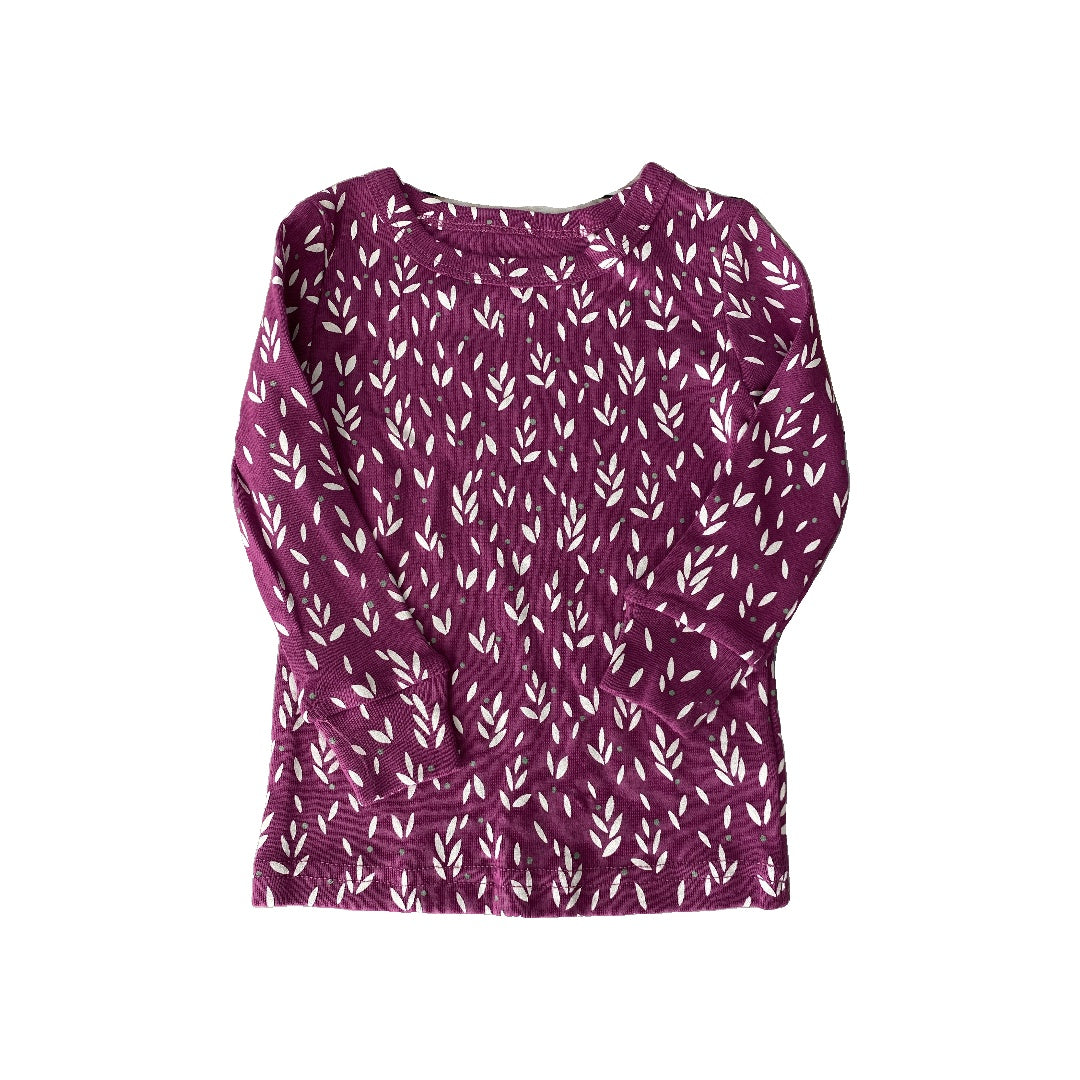 Oliver & Rain Girls purple | White | Flowers Pajamas Size: 18 months purple | White | Flowers