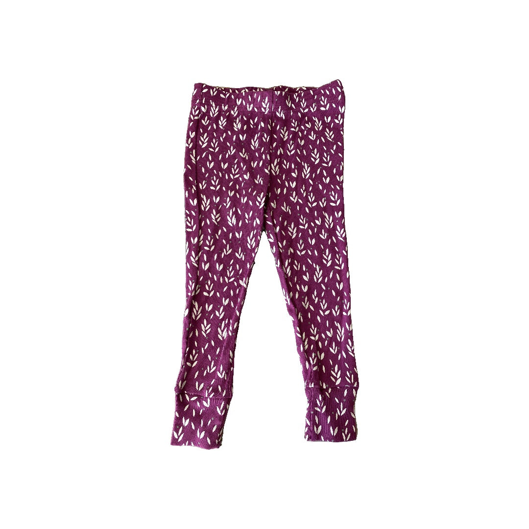 Oliver & Rain Girls purple | White | Flowers Pajamas Size: 3T purple | White | Flowers