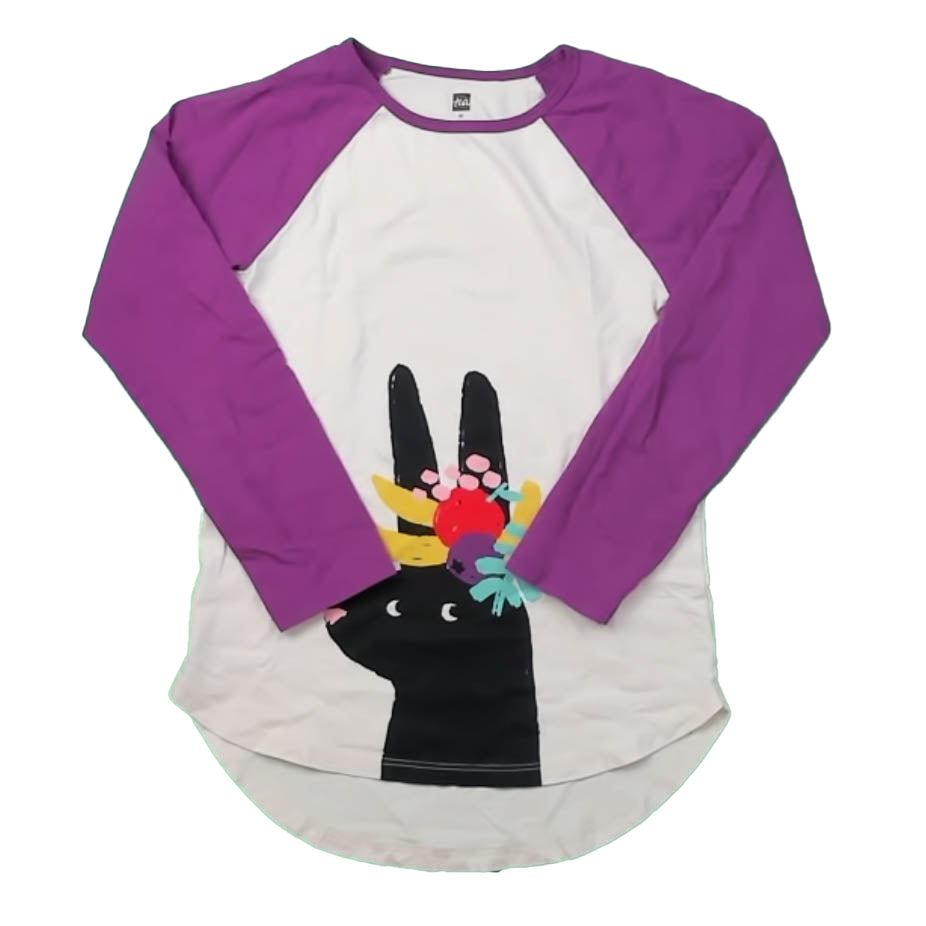 Tea Collection Girls Purple | White LLama Long Sleeve T-Shirt Size: 12 Years Purple | White LLama