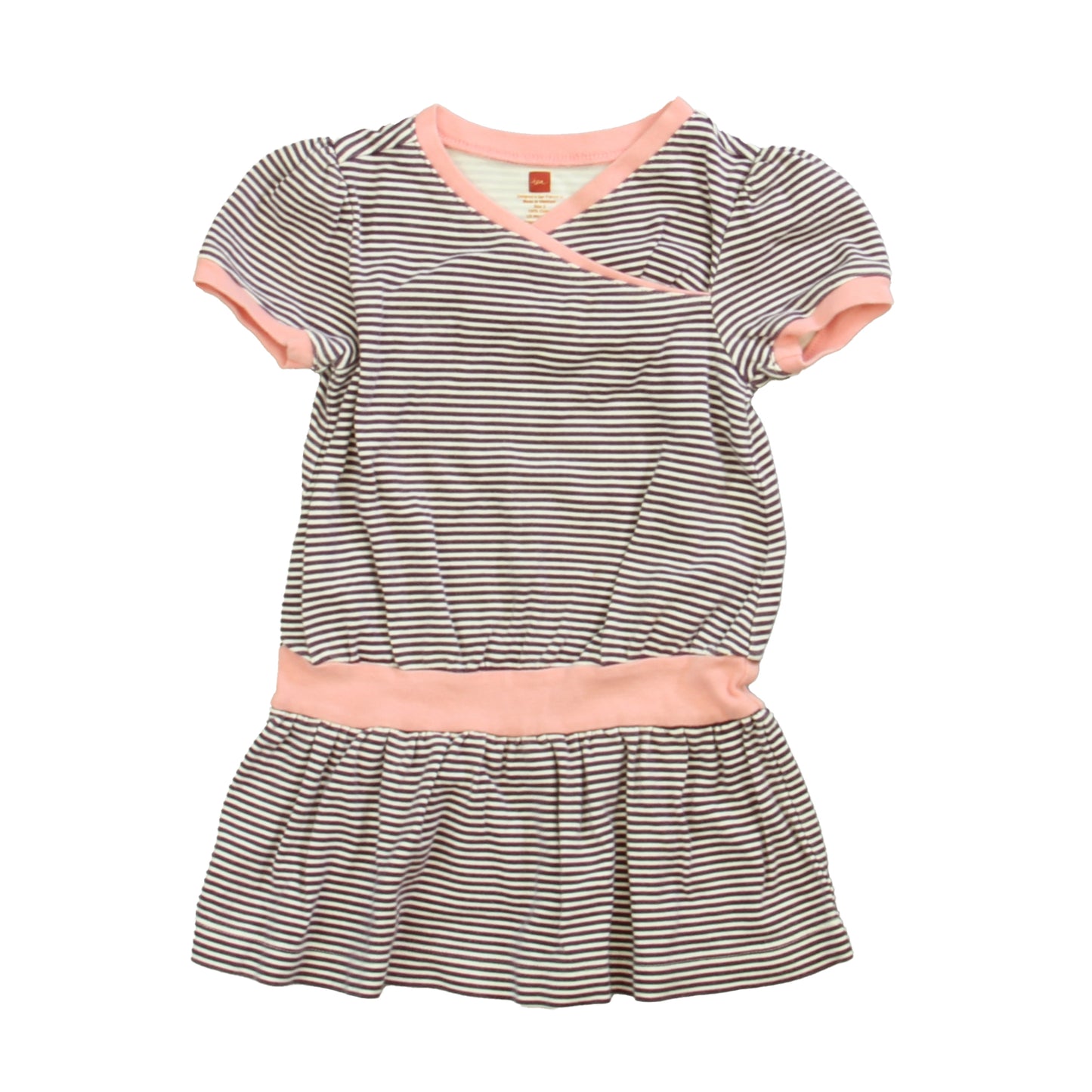 Tea Girls Purple | White | Pink Dress Size: 2T