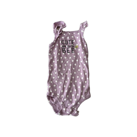 Carters Girls purple | White | polka dot Onesie Size: 24 months purple | White | polka dot