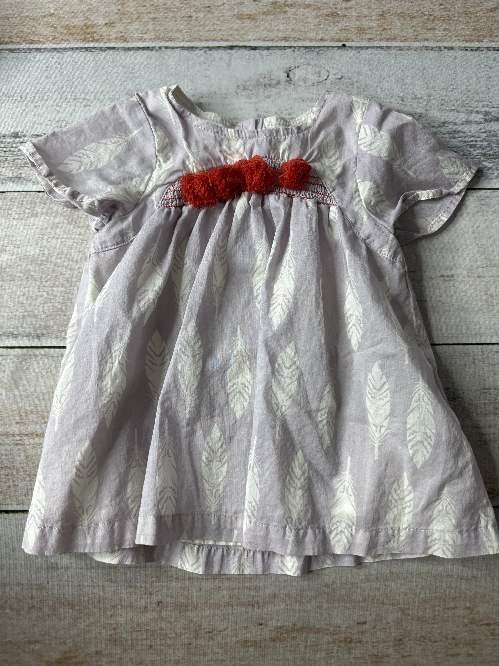 Peek Girls purple | White | Red Dress Size: 3-6 months purple | White | Red