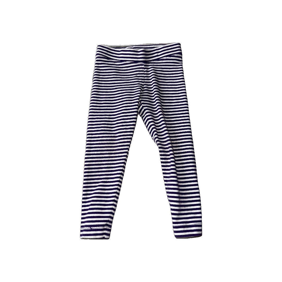 Primary Unisex purple | White | Stripe Pants Size: 2T purple | White | Stripe