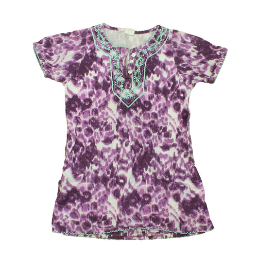 Egg Girls Purple | White Cover-up Size: 4T Purple | White