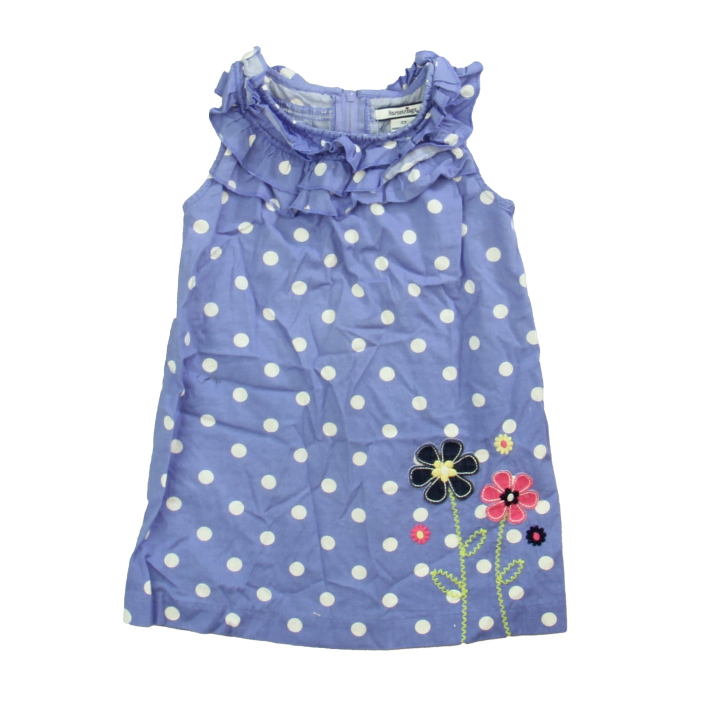 Hartstrings Girls Purple | White Dress Size: 2T Purple | White